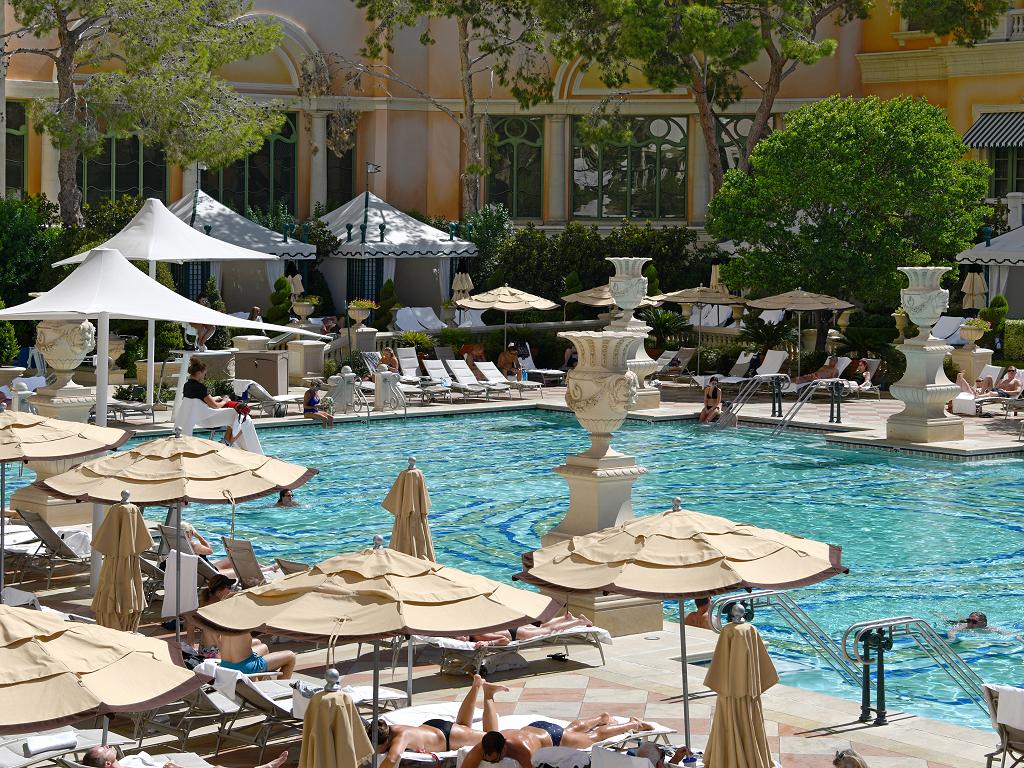 Der Pool vom Bellagio Hotel