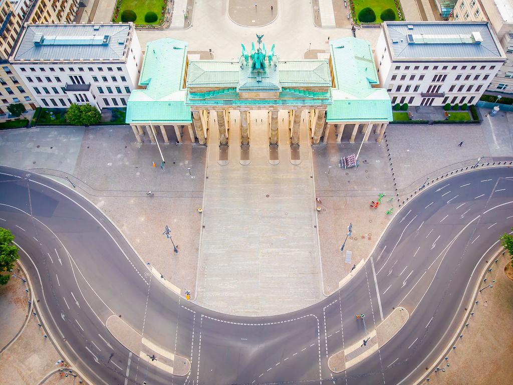 Panorama vom Brandenburger Tor