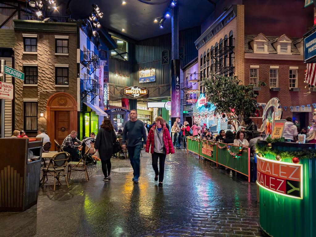 Restaurants und Shops
