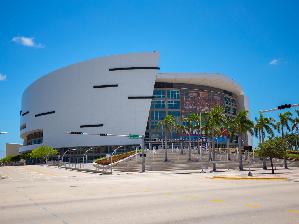 Der Eingang zur American Airlines Arena