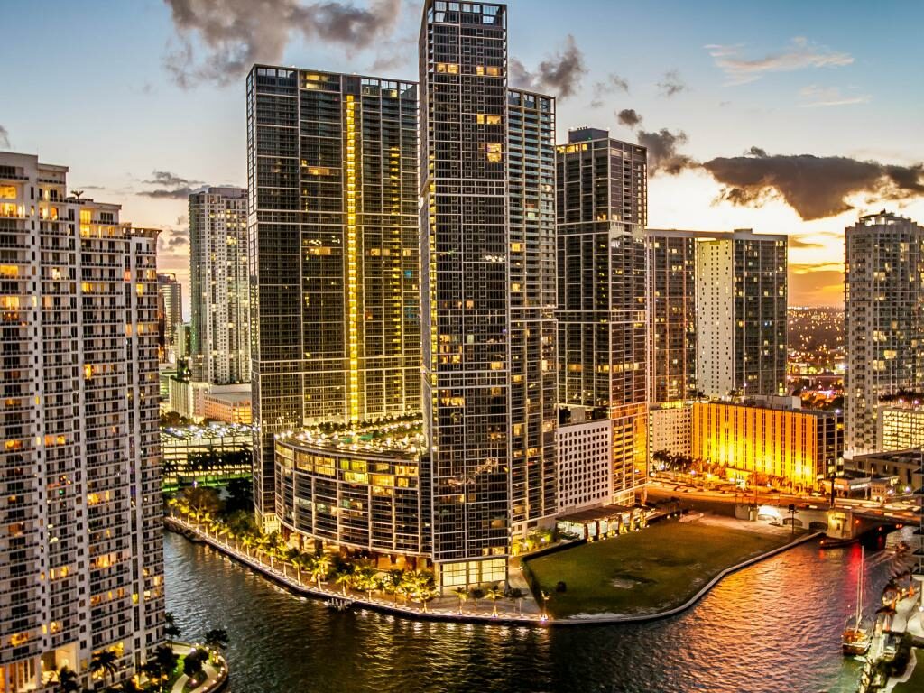 Downtown Miami mit den vielen Wolkenkratzern