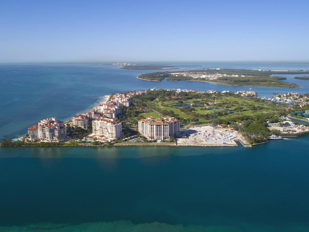 Panorama von der Insel Fisher Island