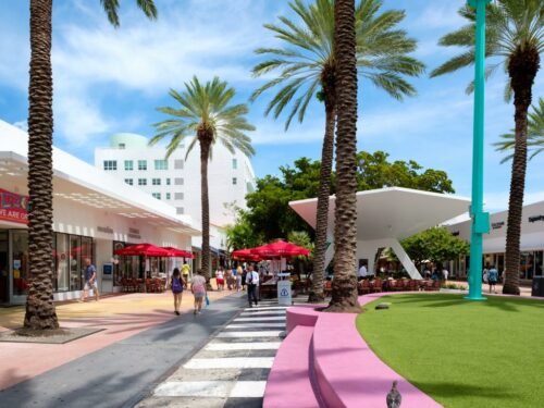 Die Lincoln Road in Miami Beach