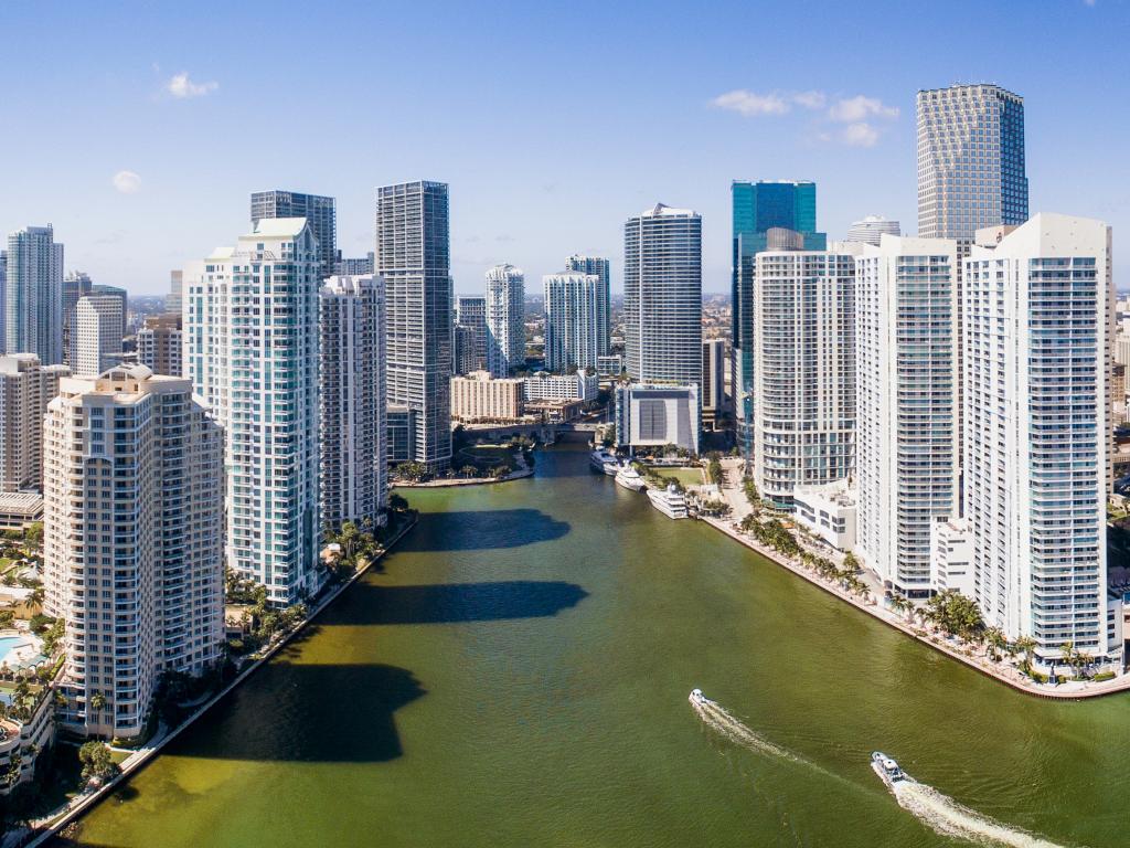 Die Skyline von der Miami Downtown