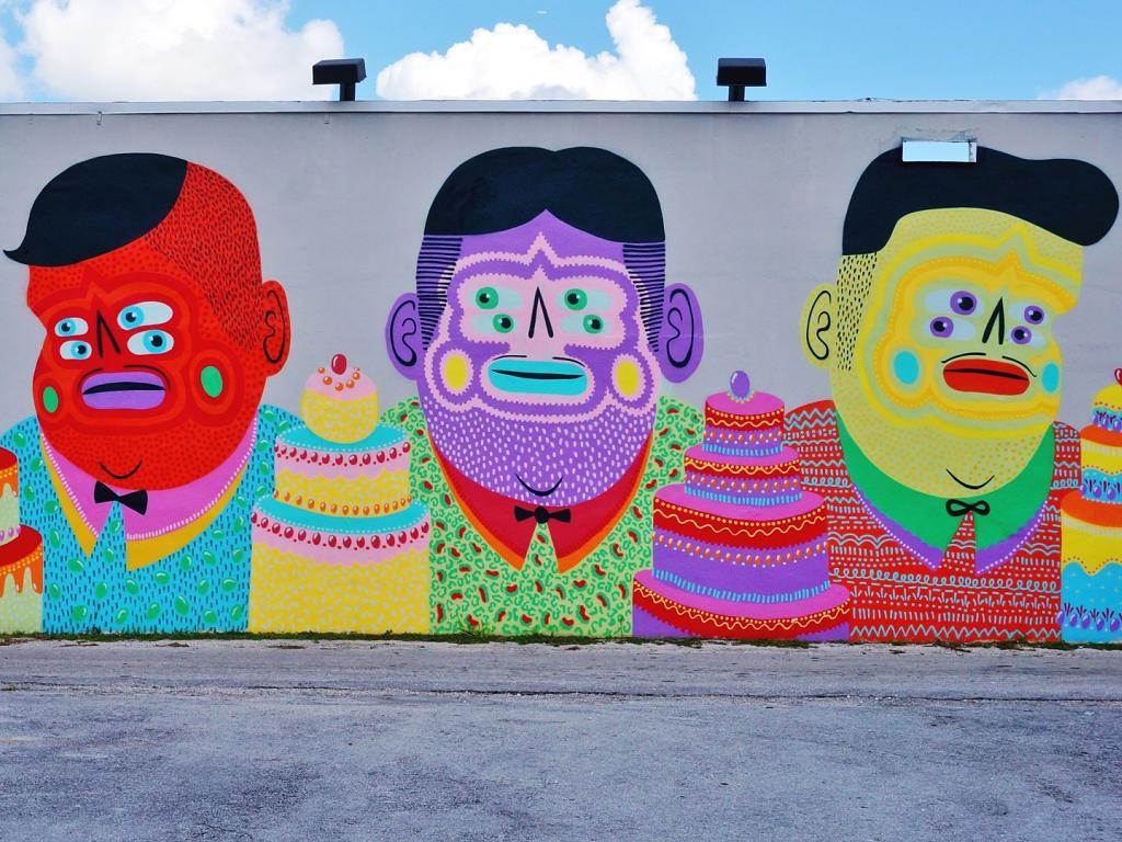 Ein Wandgemälde von den Wynwood Walls