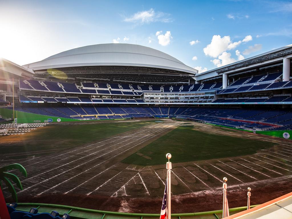 Der Marlins Park von Innen