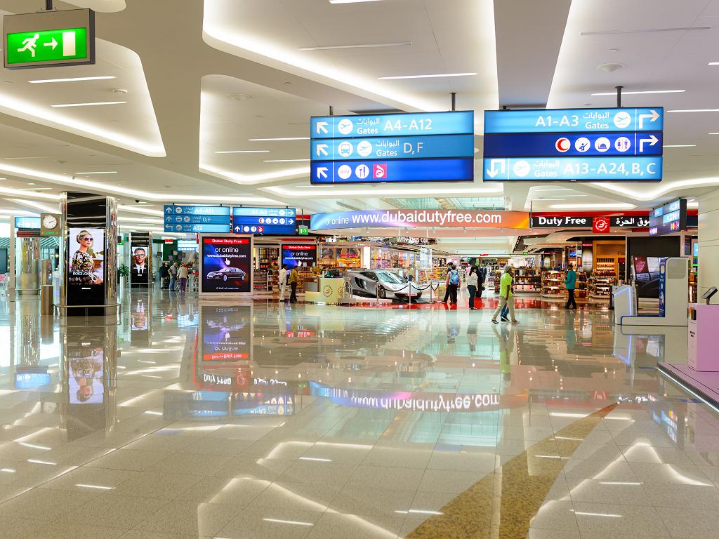 Zollfrei einkaufen am Flughafen Dubai