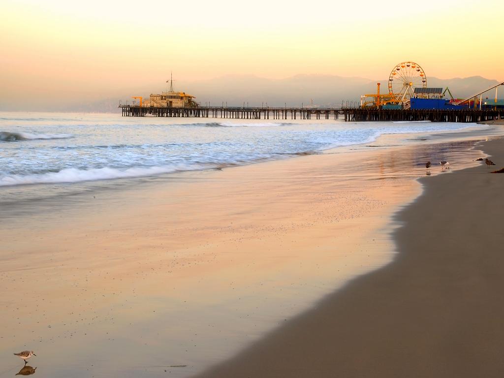 Santa Monica Pier am Abend