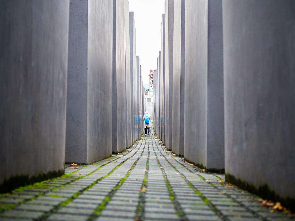Besucher vom Holocaust-Mahnmal