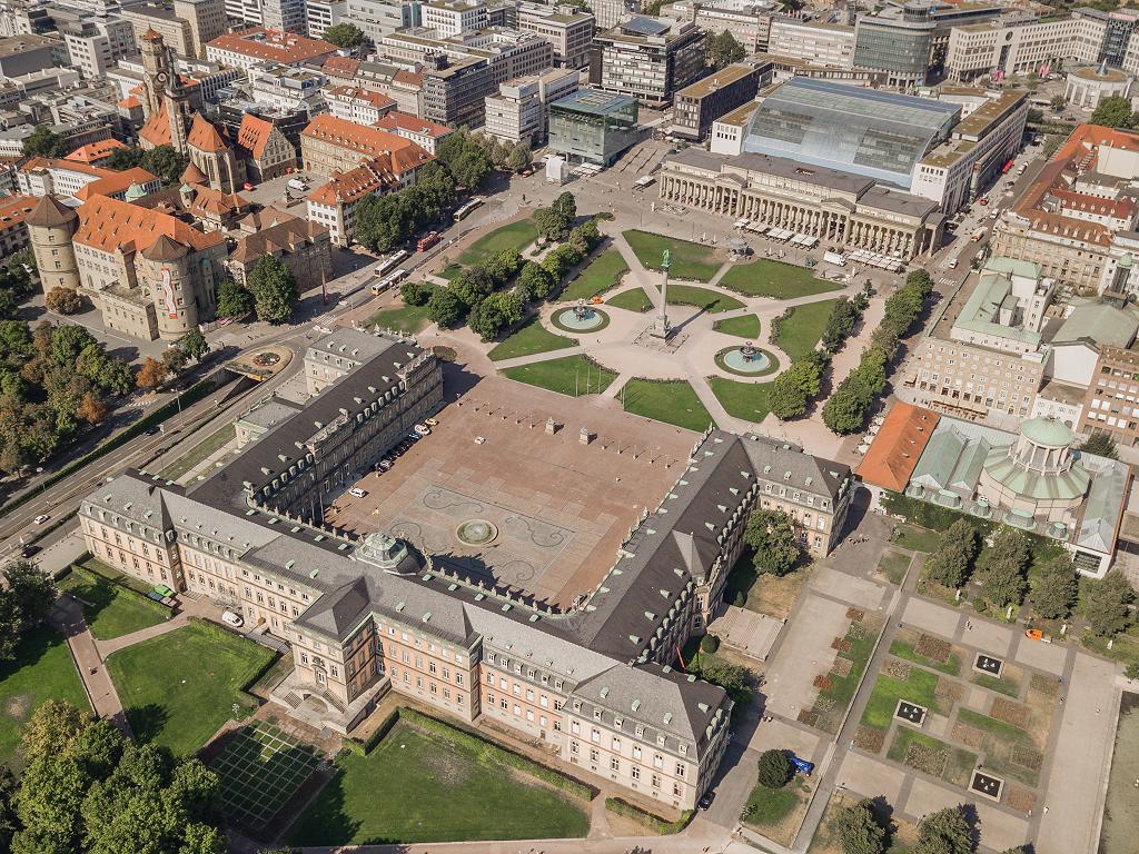 Panorama Neues Schloss Stuttgart