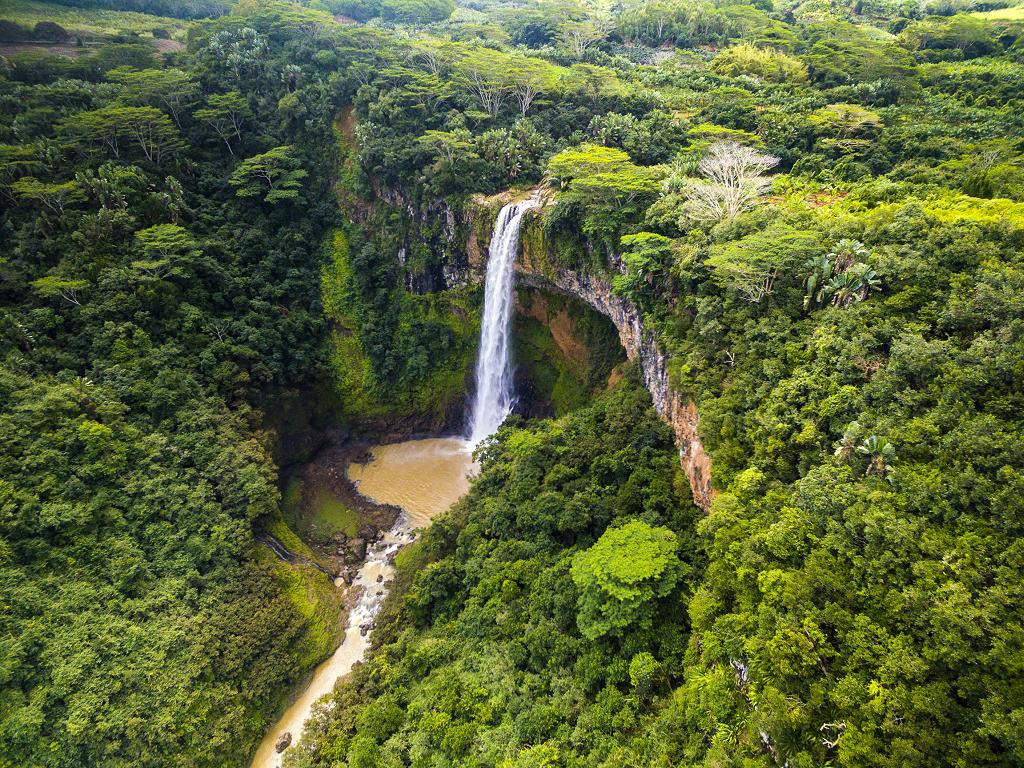 Panorama vom Chamarel Wasserfall