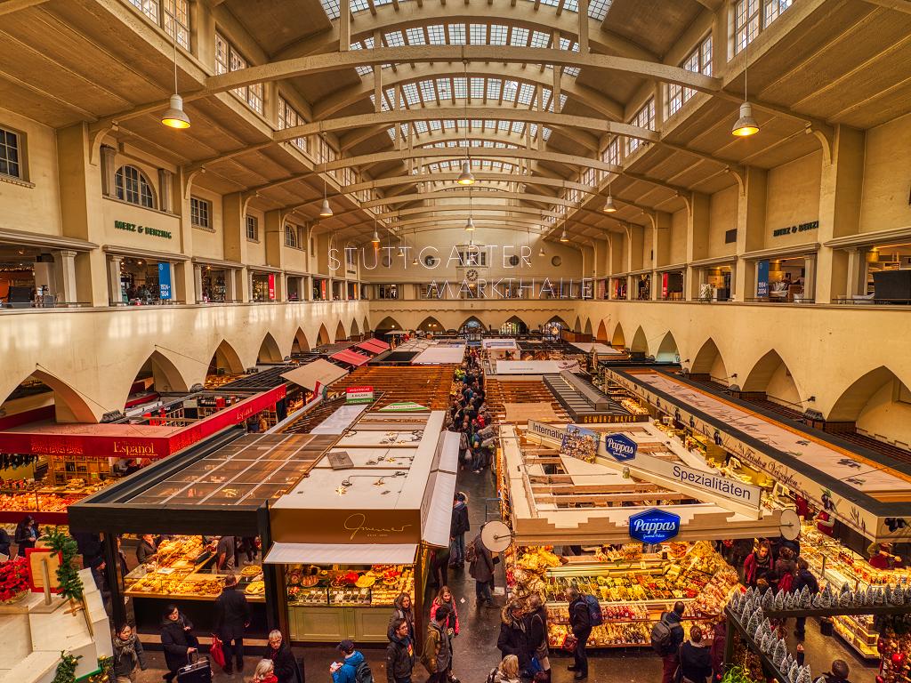 Stuttgarter Markthalle Stände