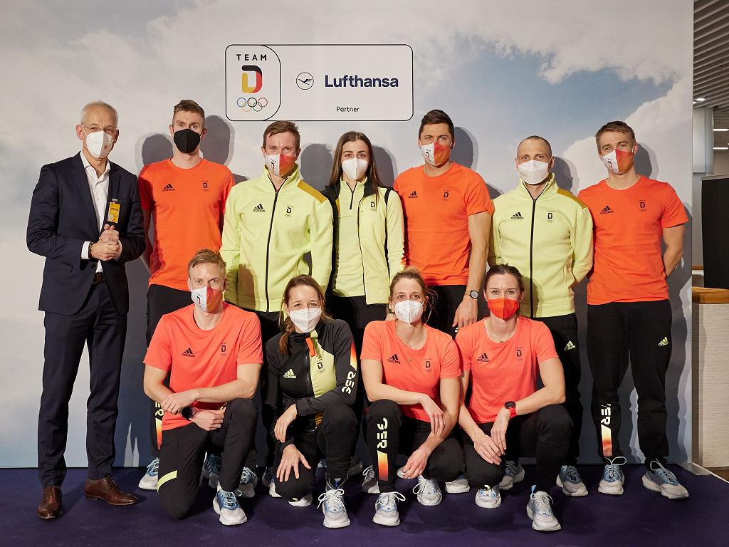 Die Athleten für die Olympischen Winterspiele 2022 Das Team Deutschland | © Lufthansa Group