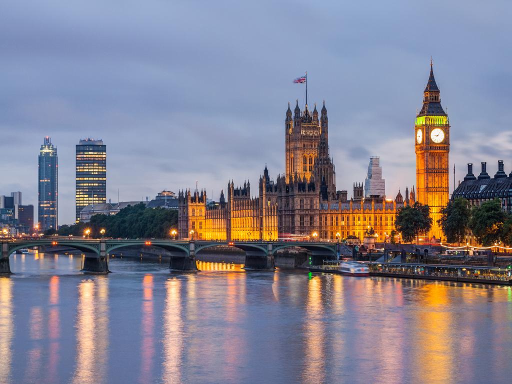 Blick auf London