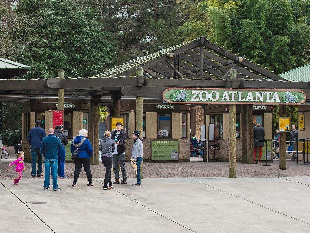 Der Eingang zum Zoo Atlanta