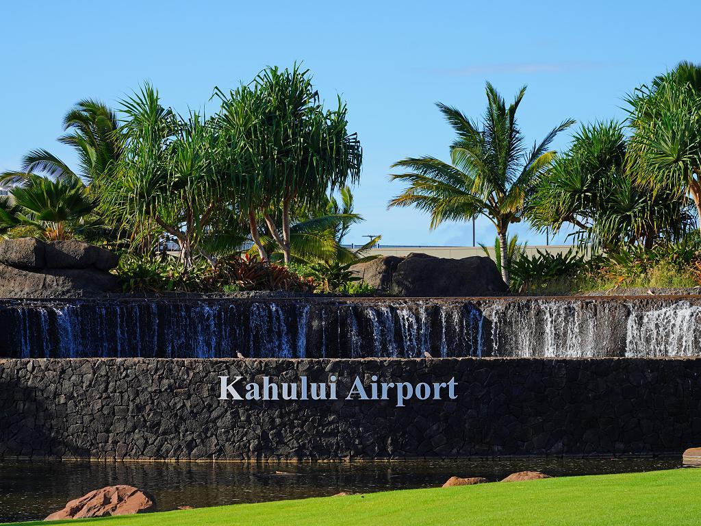 Der Flughafen in Maui