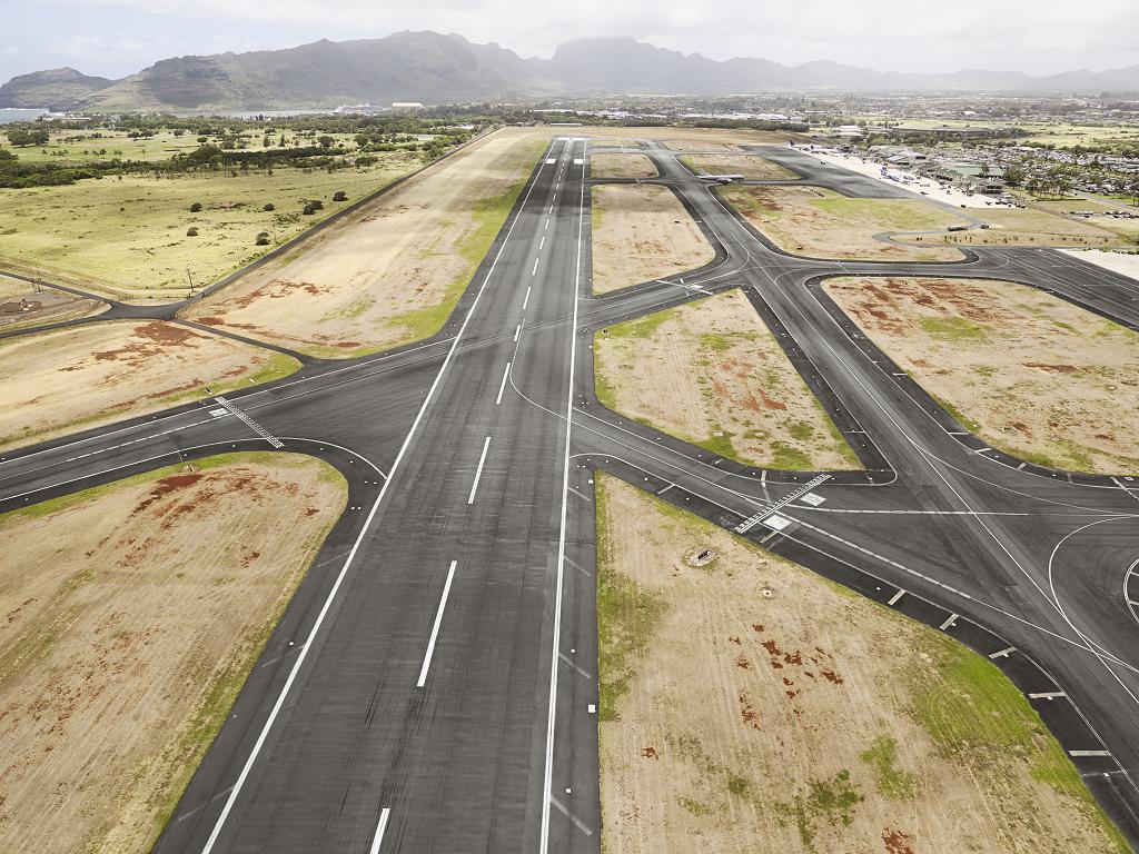 Das ist die Landebahn vom Flughafen