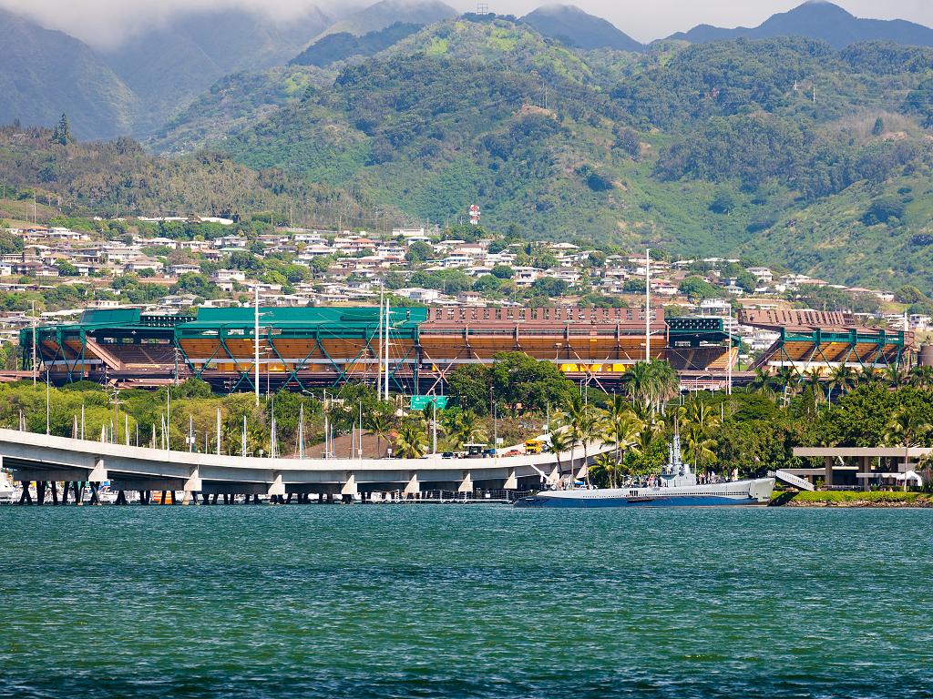 Blick auf das Aloha Stadium