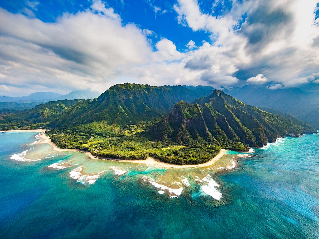 Blick auf die Insel Kauai