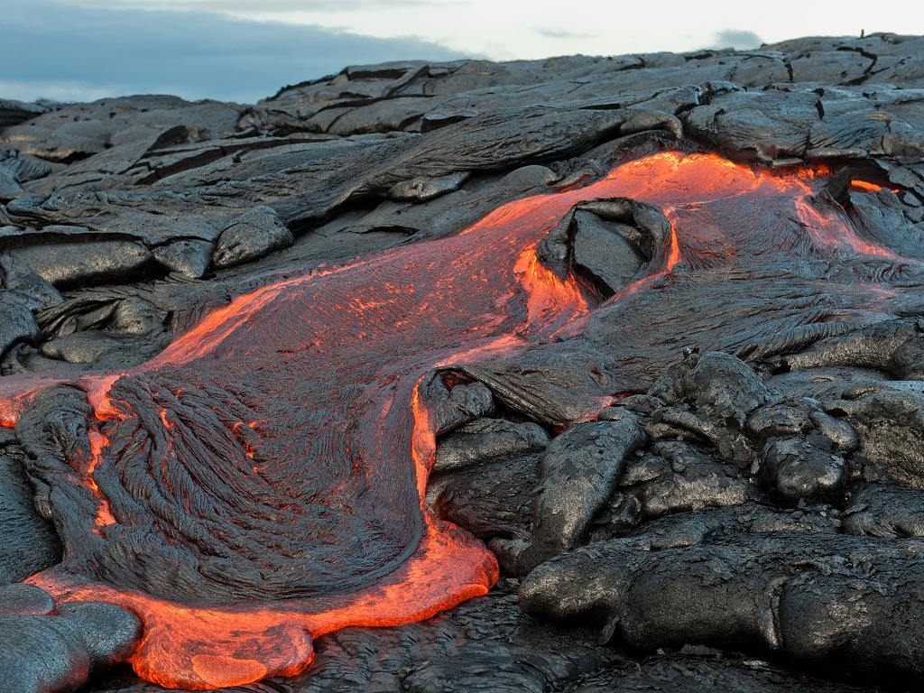 Lava im Volcanoes Nationalpark
