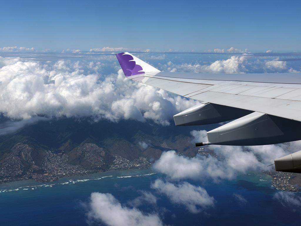 Anflug auf Hawaii