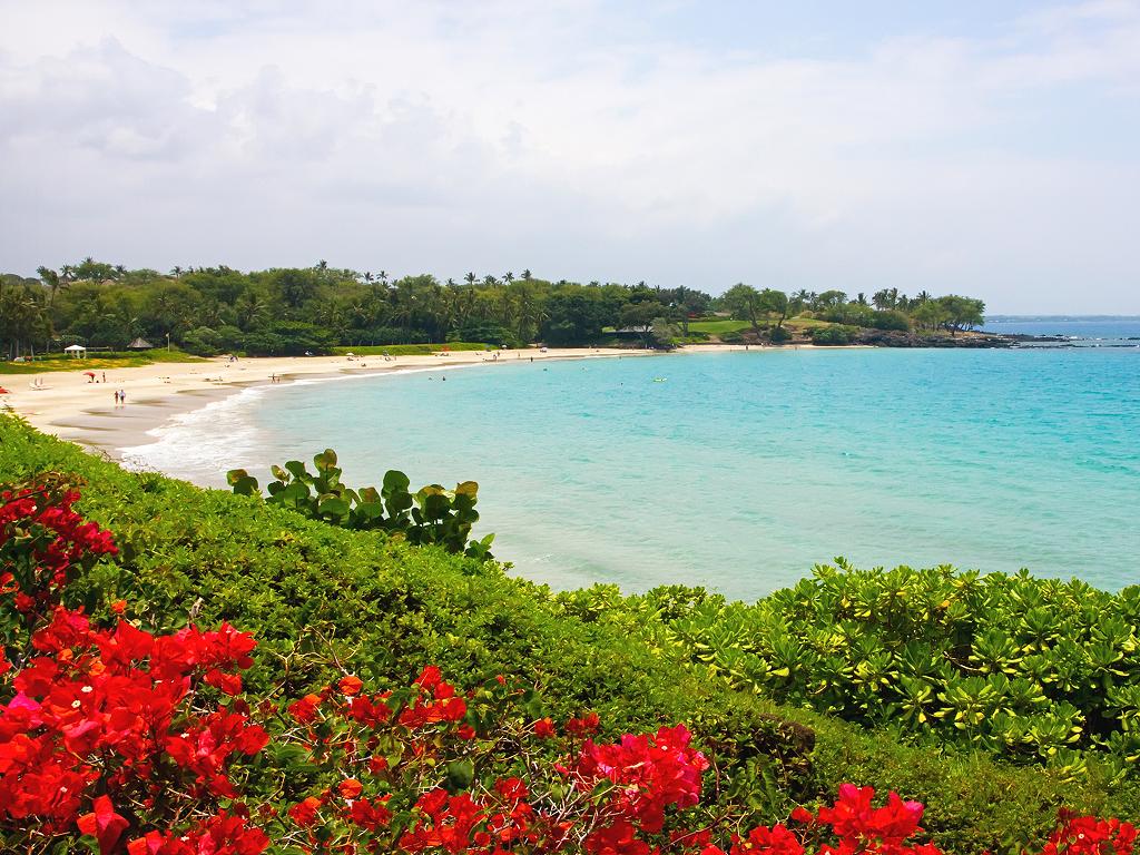 Blick auf den Hapuna Beach