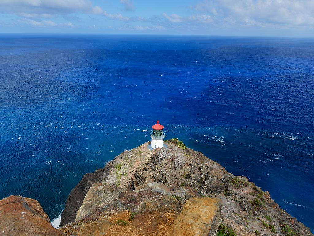 Blick zum Makapuu Point Lighthouse
