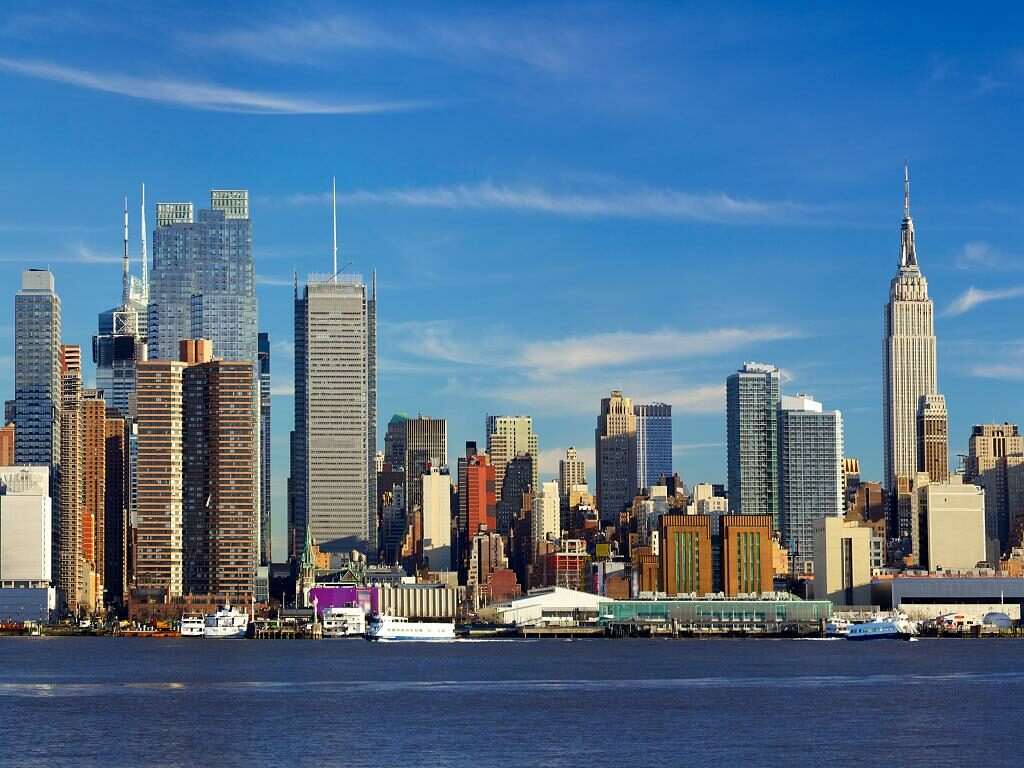 Blick auf die Skyline von Manhattan