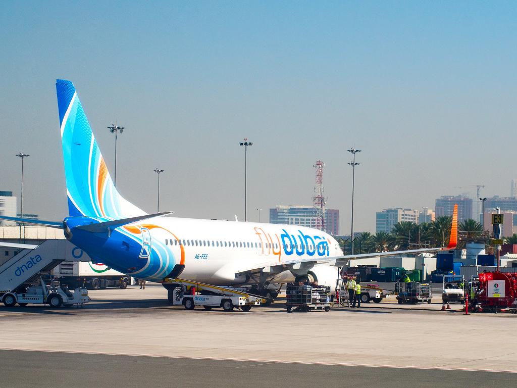 Eine Boeing 737 von Flydubai