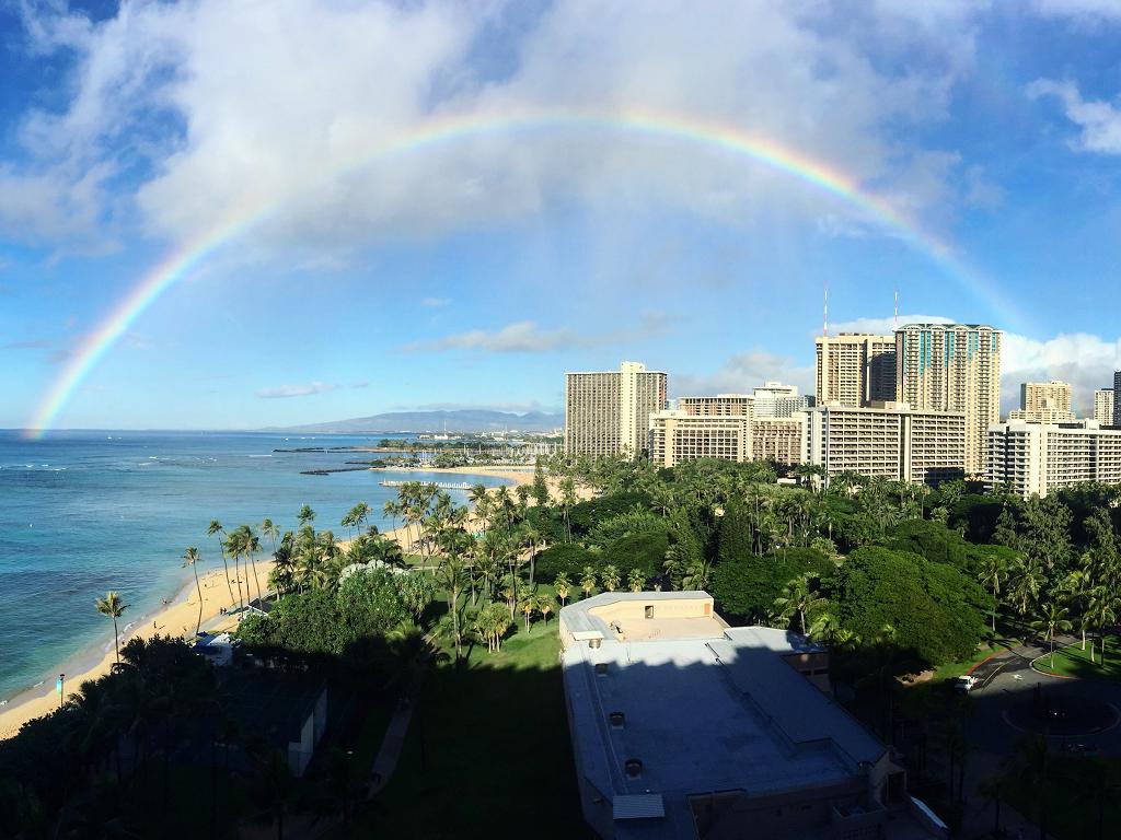 Ein Regenbogen in Hawaii