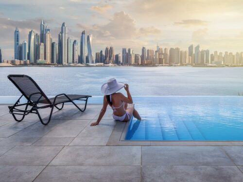 Relaxen am Pool in Dubai