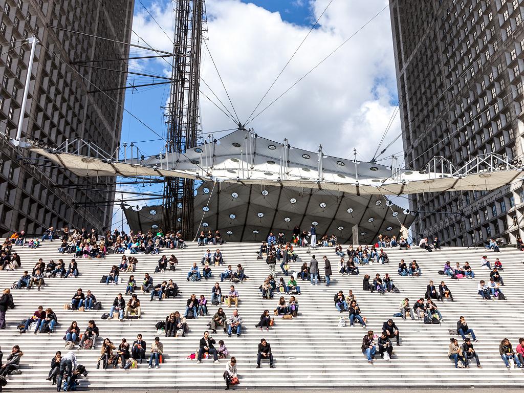 Treppe beim La Grande Arche