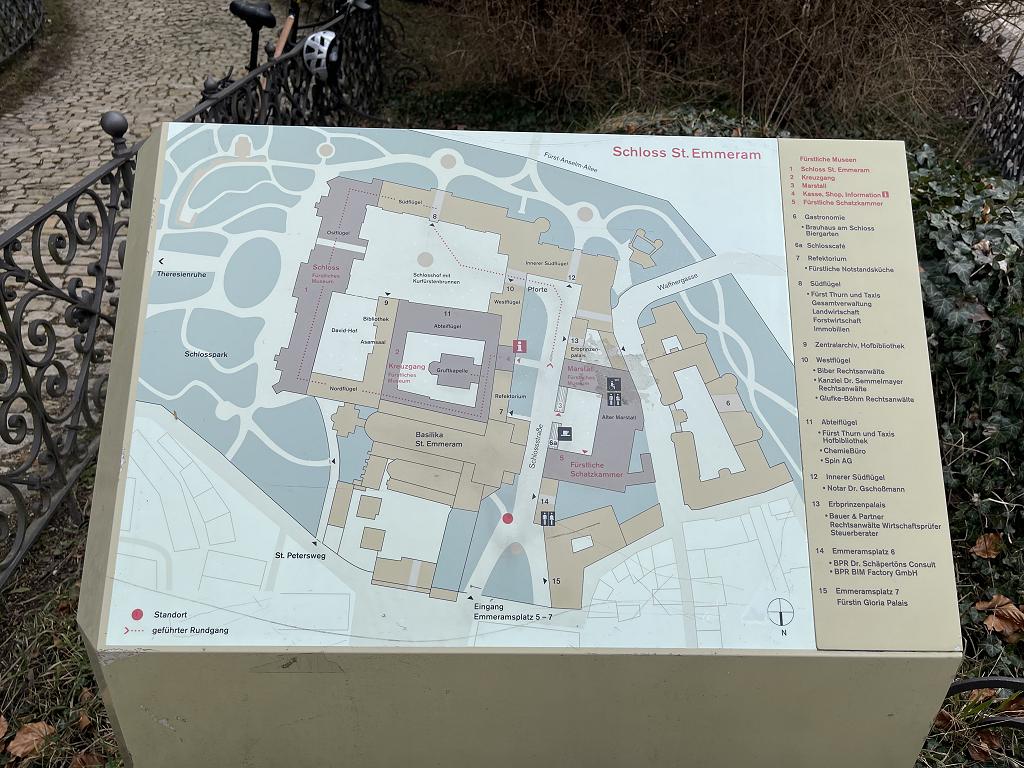 Übersichtsplan vom Schloss