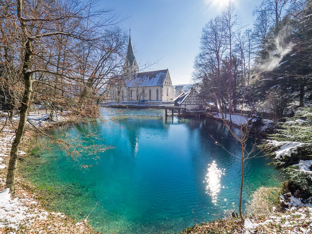 Die Karstquelle im Winter